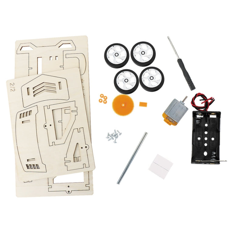 Children Electrical Racing Car Model DIY Technology Small Productions Creator Material Kit