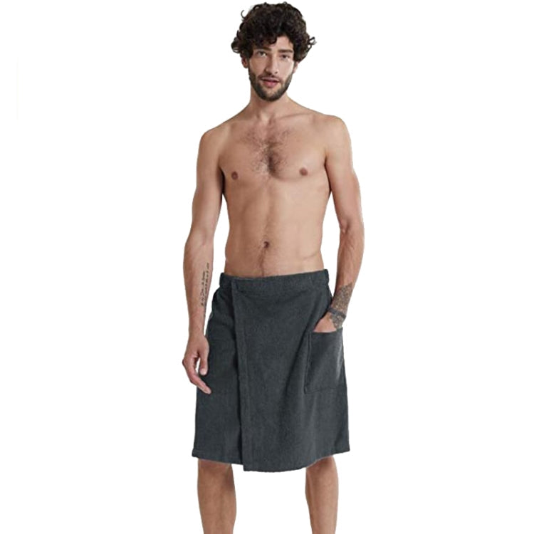 Adjustable Sticky Beach Towel Shower Room Men Wearable Bathrobe with Pockets My Store