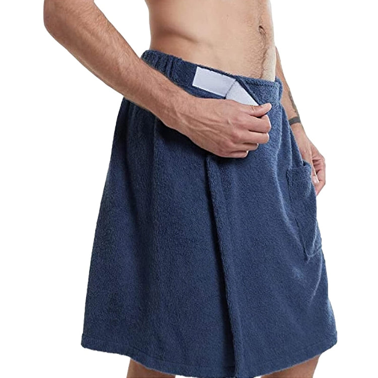 Adjustable Sticky Beach Towel Shower Room Men Wearable Bathrobe with Pockets My Store