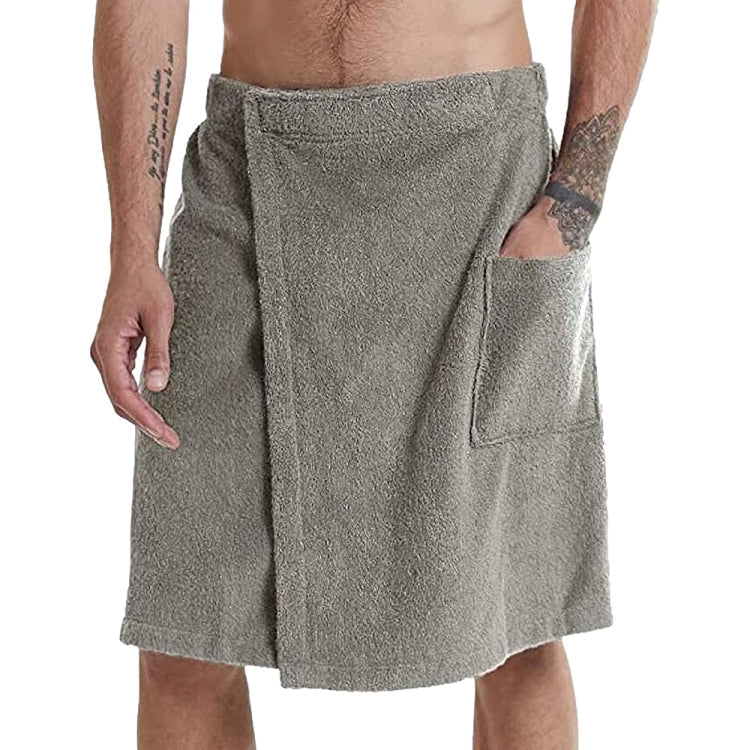 Adjustable Sticky Beach Towel Shower Room Men Wearable Bathrobe with Pockets My Store