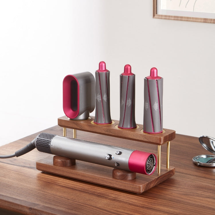 For Dyson Airwrap Walnut Storage Rack Countertop Bracket Organizer