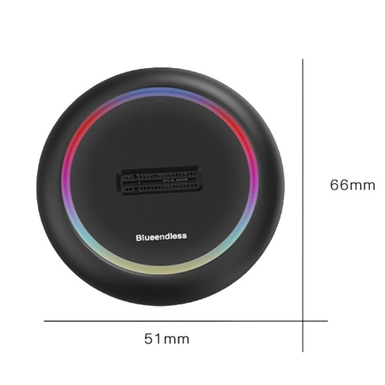 Blueendless SD03C M.2 NVMe / NGFF Dual-Protocol SSD Base With RGB Color Light