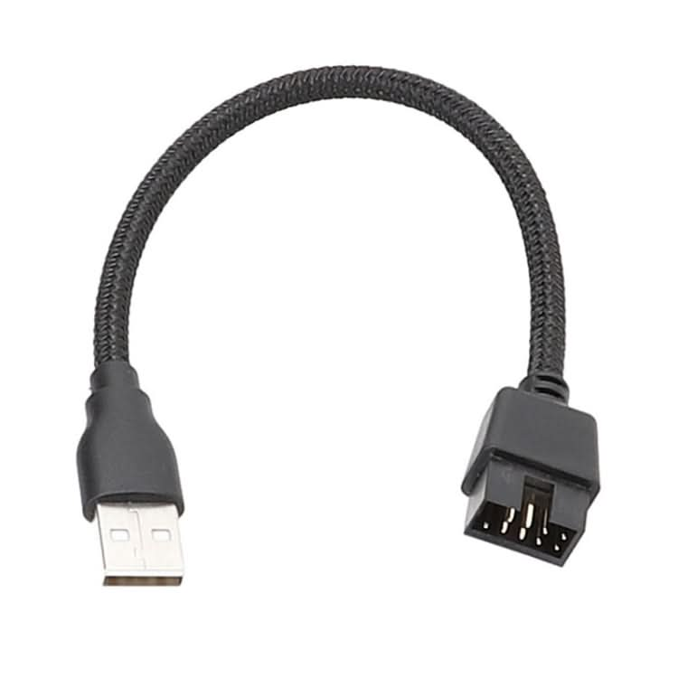 USB-A Male To 9Pin Motherboard Built-In RGB Data To External U Port Adapter Cable My Store