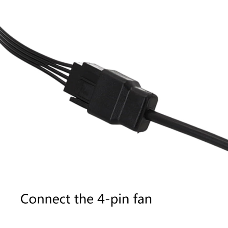 DC5521 Power Adapter To 12V Computer Case 4Pin Fan Cable