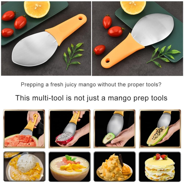 Mango Slicing and Dicing Tool Multifunctional Stainless Steel Fruit Peel Separator