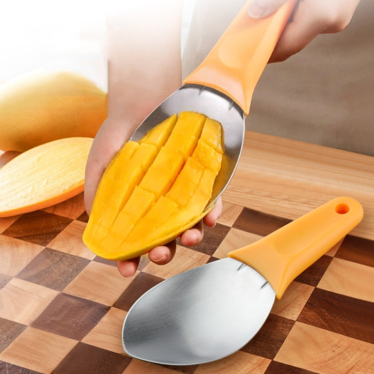 Mango Slicing and Dicing Tool Multifunctional Stainless Steel Fruit Peel Separator Reluova