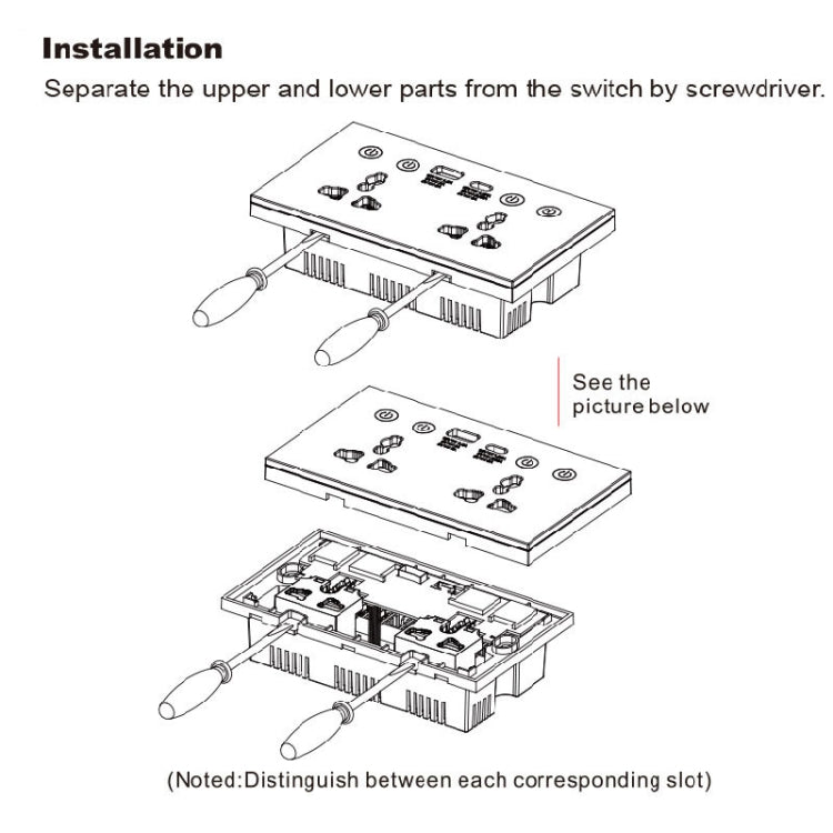 Graffiti Smart Socket With Switch USB+Type-C Dual Port Remote Control Socket, UK Plug Reluova