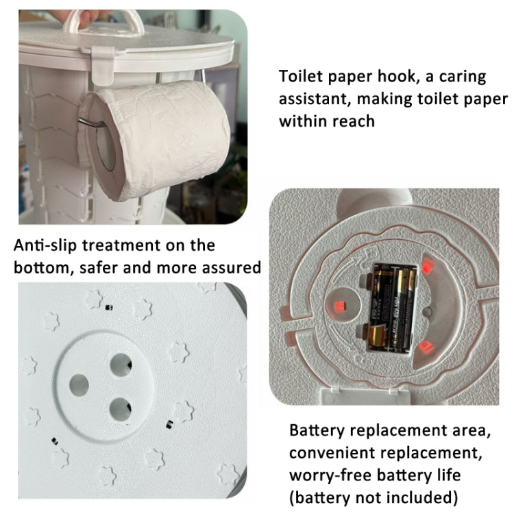 Retractable Portable Travel Toilet Collapsible Stool for Outdoors Fishing Camping Reluova