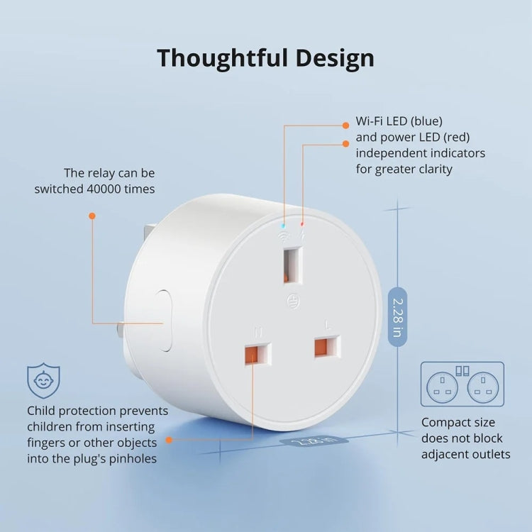 Smart WiFi Socket Electricity Time Switching Voice Control