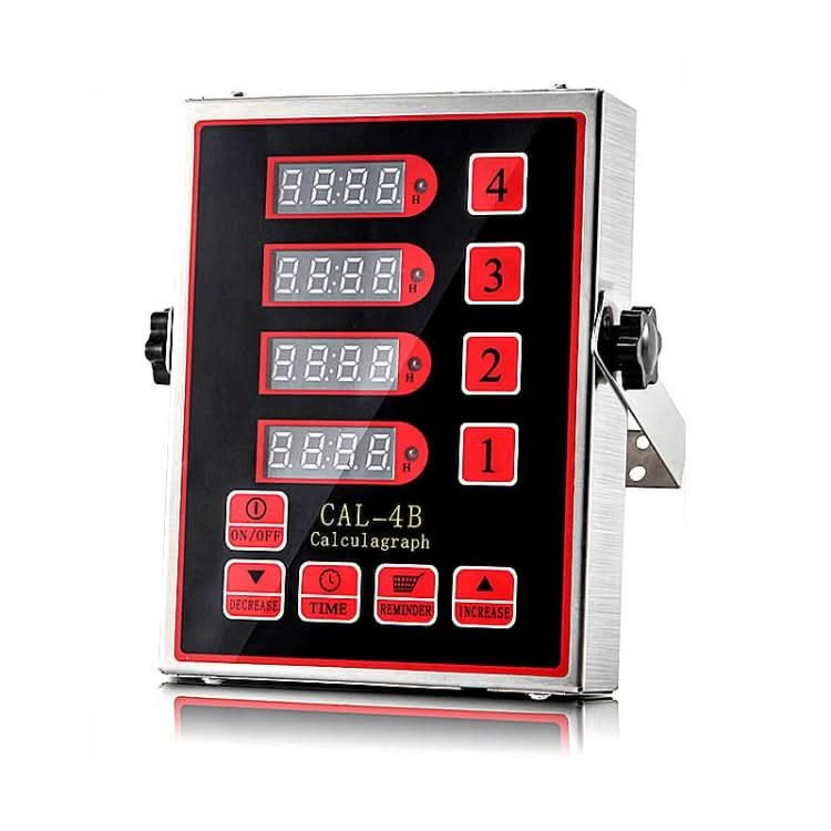 4 Channels Commercial Kitchen Timer With Loud Alarm Adjustable Cooking Reminder-Reluova