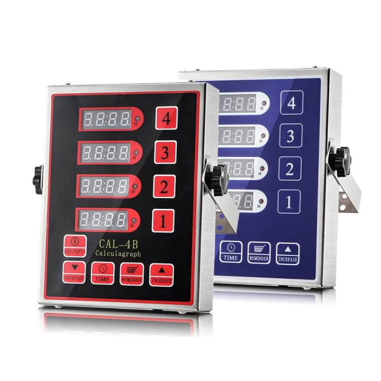 4 Channels Commercial Kitchen Timer With Loud Alarm Adjustable Cooking Reminder-Reluova