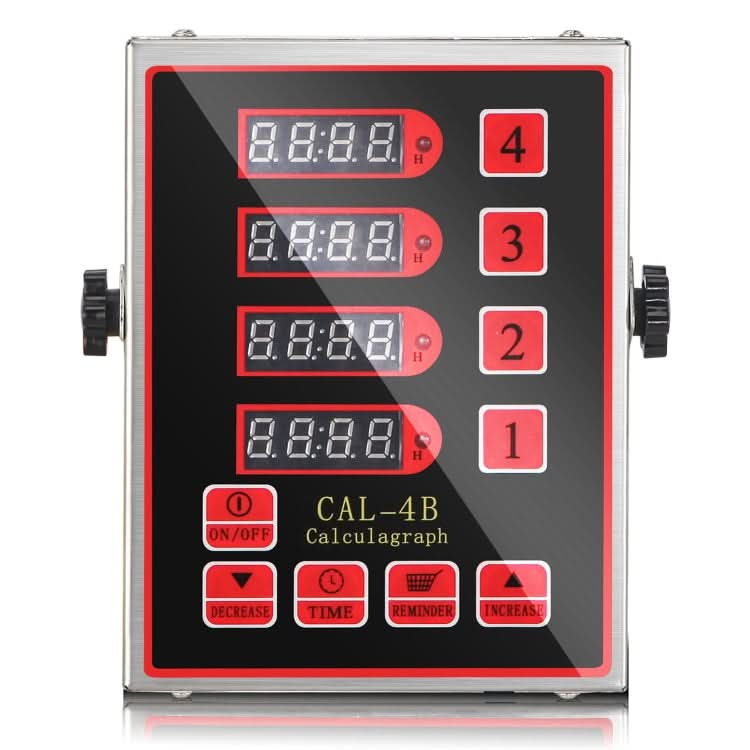 4 Channels Commercial Kitchen Timer With Loud Alarm Adjustable Cooking Reminder-Reluova