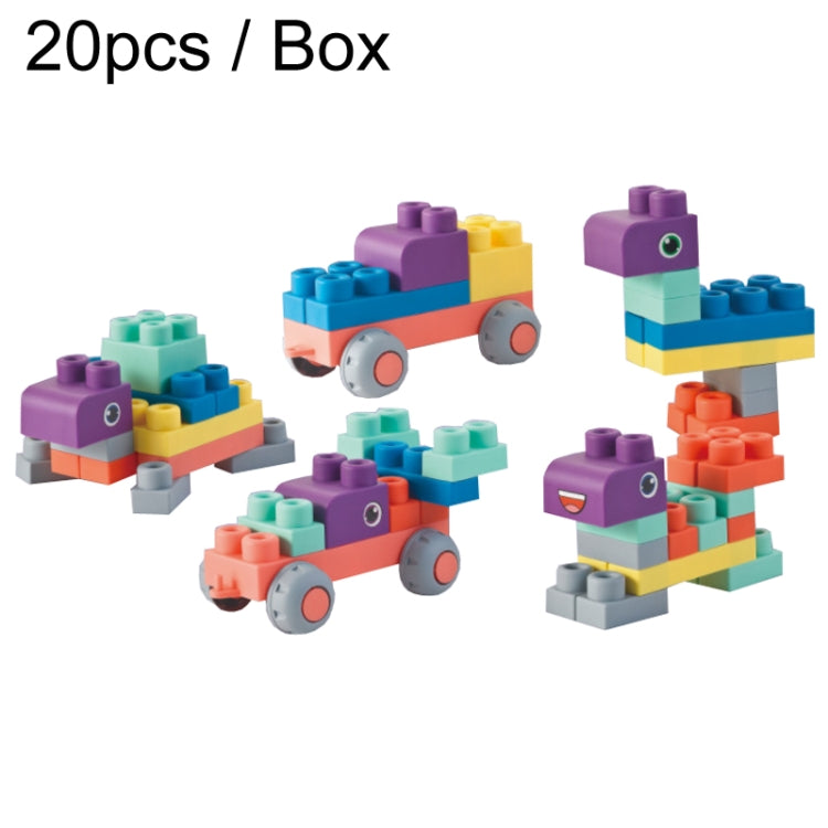 Baby Chewable Soft Building Blocks Children Large Particle Puzzle Soft Rubber Toys