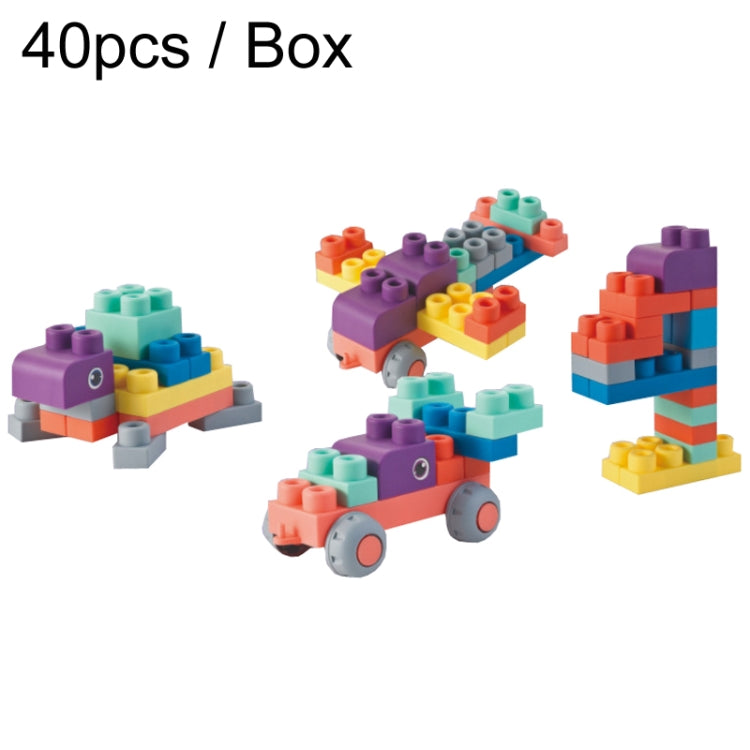 Baby Chewable Soft Building Blocks Children Large Particle Puzzle Soft Rubber Toys