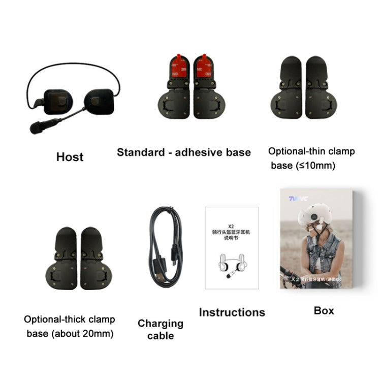 TWVC Motorcycle Bluetooth Headset Wireless Stereo Moto Helmet Headphones Reluova