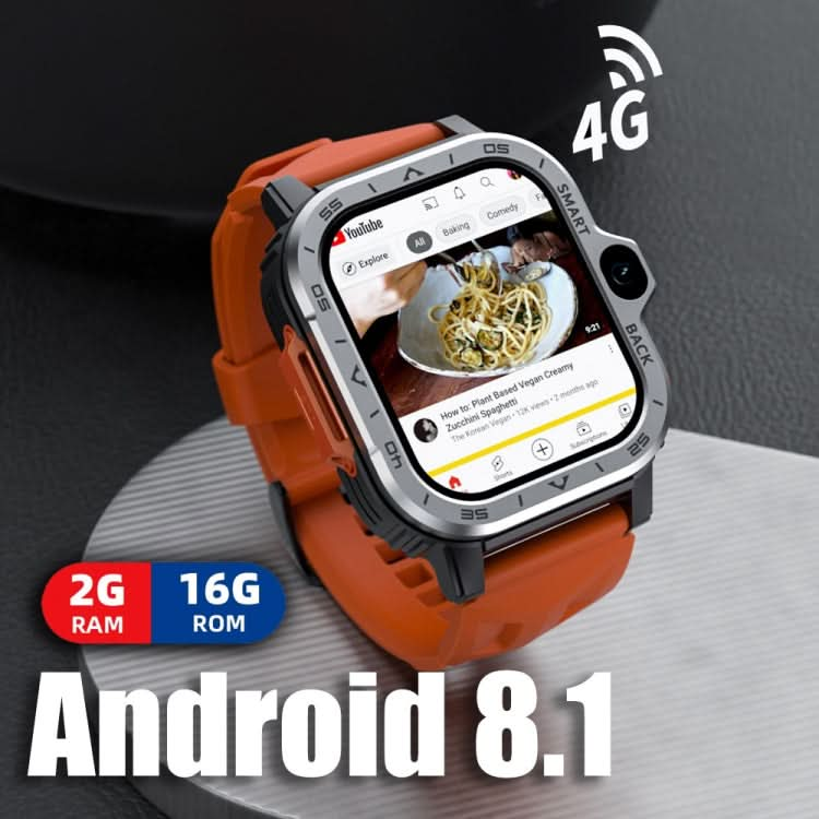 LOKMAT APPLLP 4 MAX 2.02-inch Android 8.1 Full Network Wifi Card Bluetooth Smart Watch