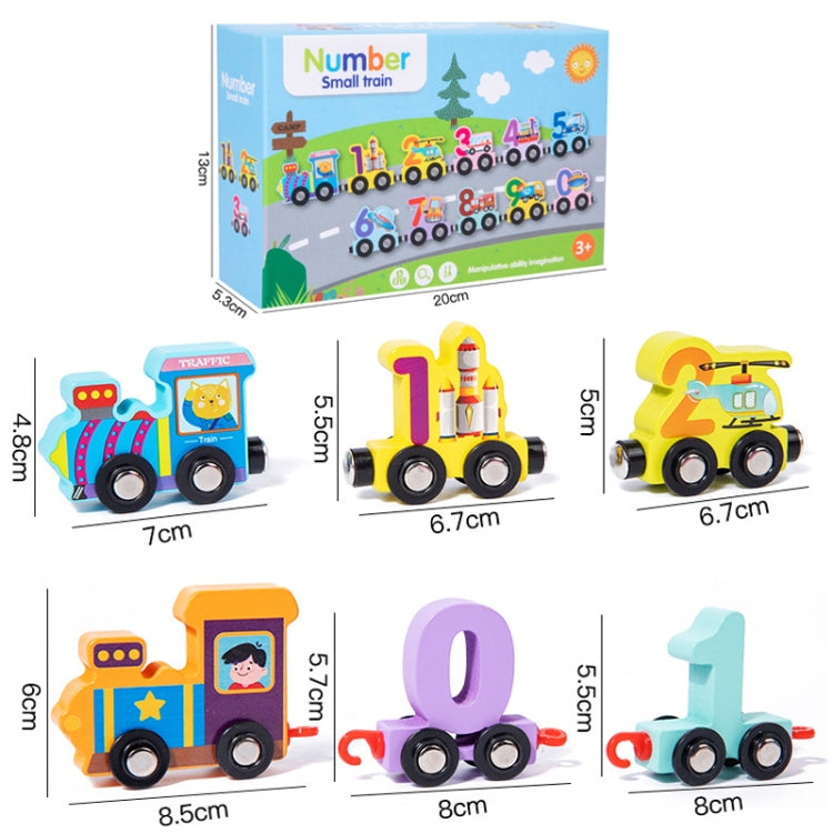 11pcs / Set Children Puzzle Train Block Toys Early Learning Awareness Numbers Track Toys