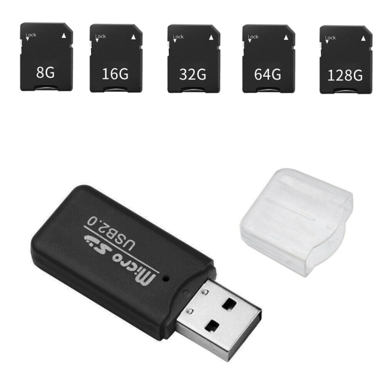 CCD Digital Camera Memory Card + Card Reader