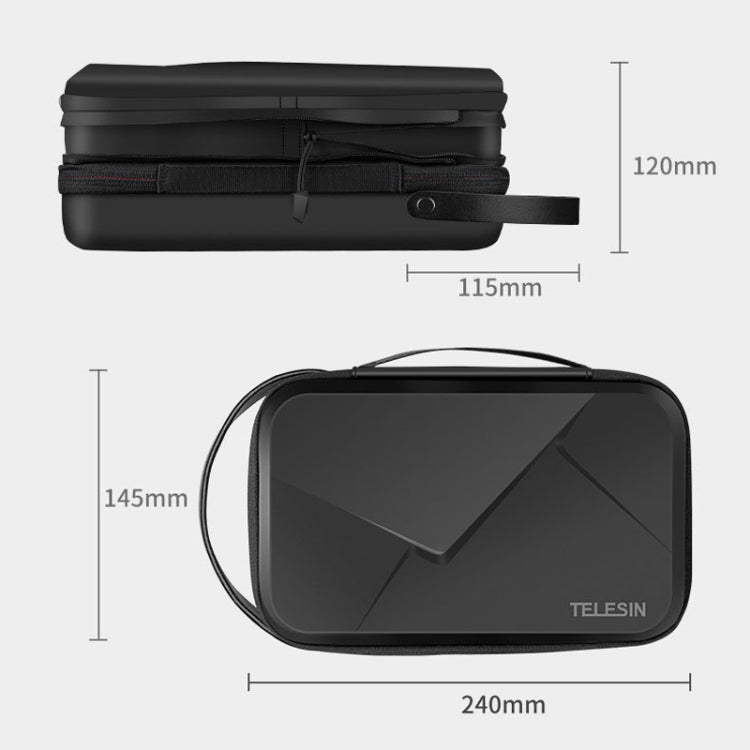 TELESIN GP-PRC-278-02 Upgraded Expanded Version Camera Portable Handheld Storage Bag Sports Camera Case