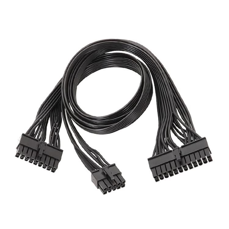 For EVGA 10Pin / 18Pin To 24Pin Flat Cable Module Cable Graphics Card Block Cord My Store