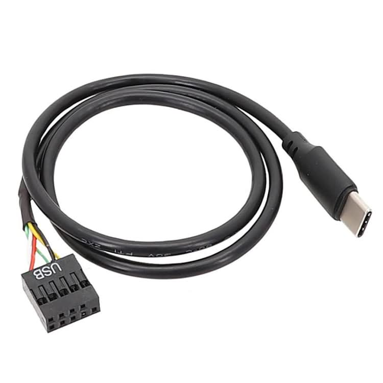 Motherboard USB 9Pin To Type-C Straight Data Double Shielded Cable My Store