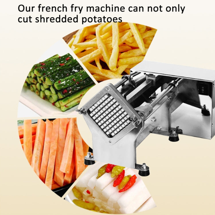 60W Commercial French Fry Cutter Electric Potato Cutter Machine With 3 Blade