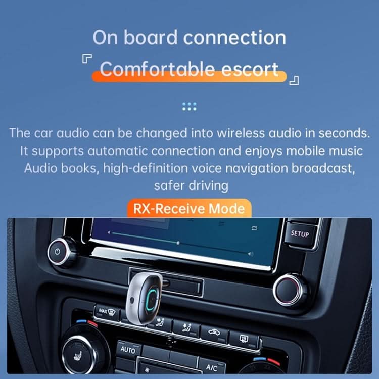 Car AUX Bluetooth 5.3 Audio Receiver Transmitter