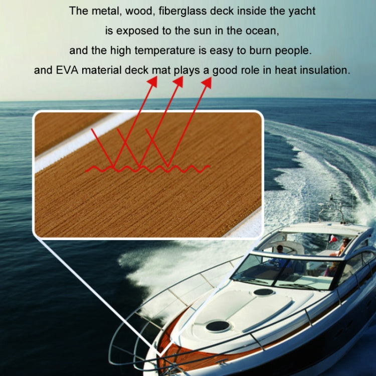 Yacht RV Modification Imitation Teak Floor EVA Anti-slip Mat