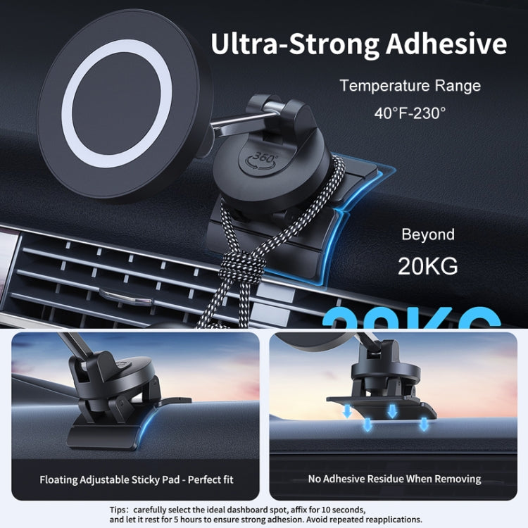 Center Console 360 Rotating Magnetic Car Phone Holder Zinc Alloy Automotive Navigation Bracket ÎҵÄÉ̵ê