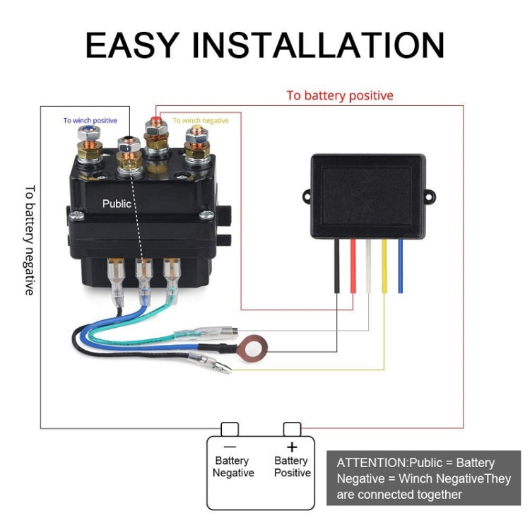 Wireless Remote Control SUV Truck Electric Winch