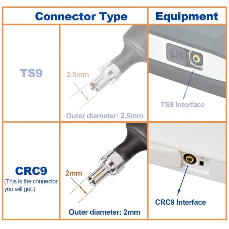 SMA Female To CRC9 Male Flat Over Window Cable RF Coaxial Cable