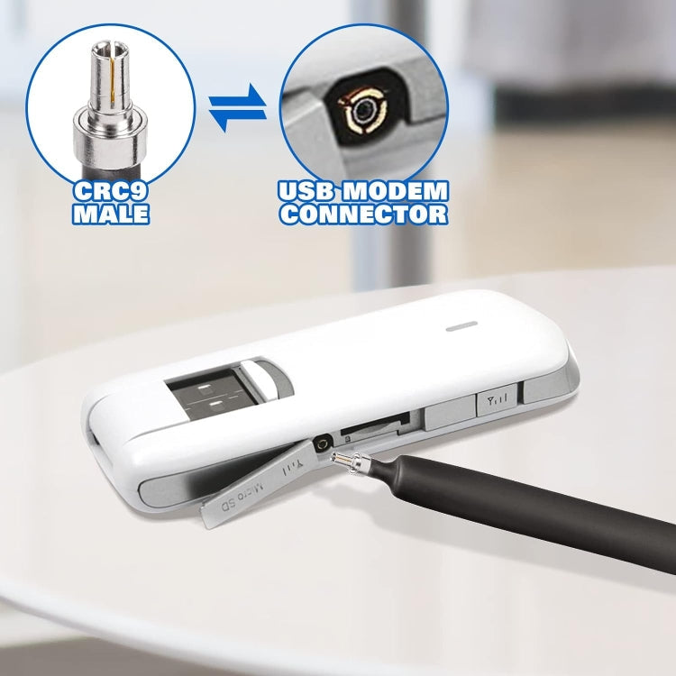 SMA Female To CRC9 Male Flat Over Window Cable RF Coaxial Cable