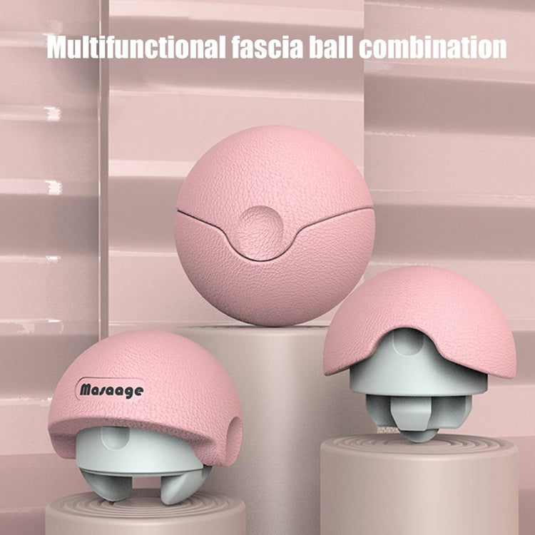 3-in-1 Multifunctional Fitness Yoga Massage Fascia Ball Cervical Meridian Massager(Pink)-Reluova