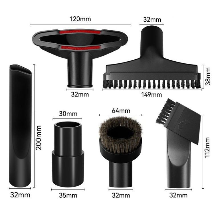 Universal Vacuum Attachments 32mm Nozzle Adapter Accessories Cleaning Kit Reluova