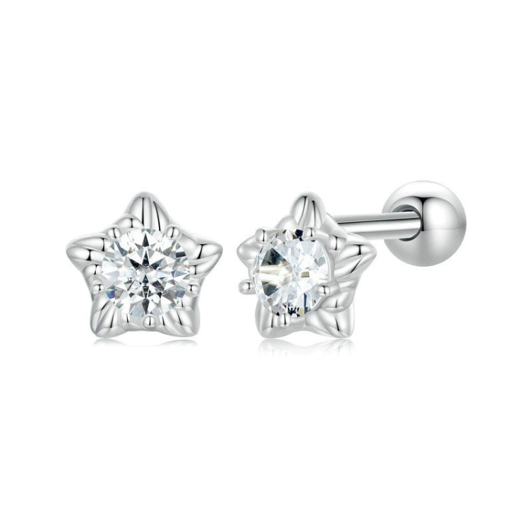 S925 Sterling Silver Moissanite Star Thread Earrings My Store