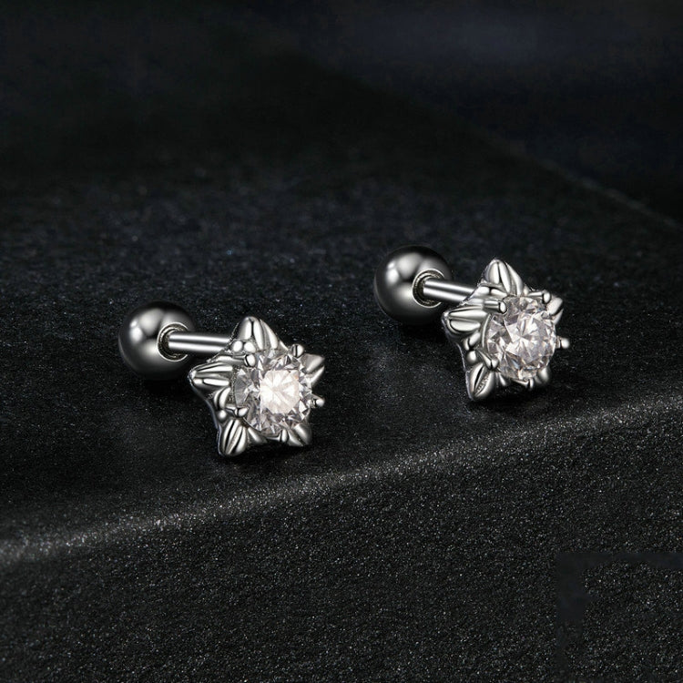 S925 Sterling Silver Moissanite Star Thread Earrings My Store