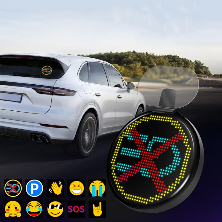 HI.GROOM Car LED Customized Pixel Emoji Lights Bluetooth Remote Control Interactive AI Screen ÎҵÄÉ̵ê