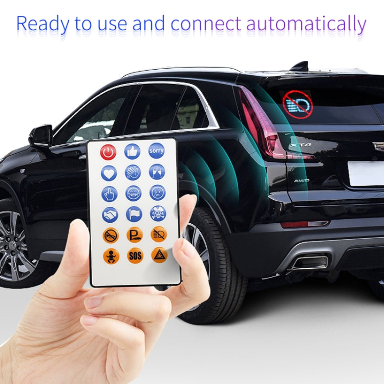 HI.GROOM Car LED Customized Pixel Emoji Lights Bluetooth Remote Control Interactive AI Screen ÎҵÄÉ̵ê