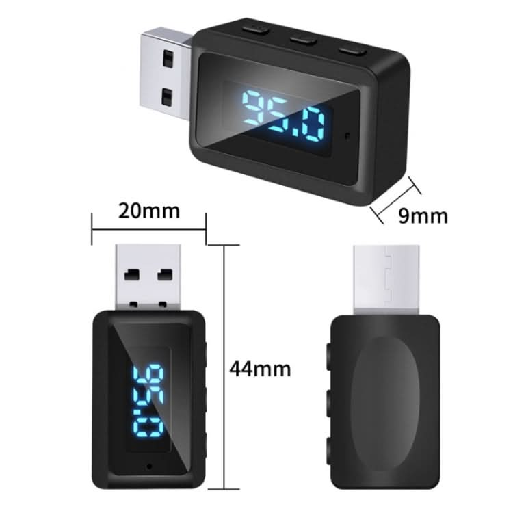 T60 Bluetooth 5.3 Audio Receiver Transmitter Car Radio USB FM Bluetooth Receiver