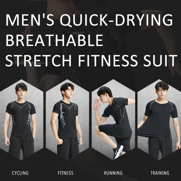 3pcs / Set Men Gym Running Clothes Set Quick Dry Sports T Shirt My Store