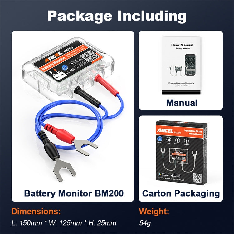 ANCEL BM200 12V Bluetooth 4.2 Car Battery Analysis and Detection Tool Battery Tester ÎҵÄÉ̵ê