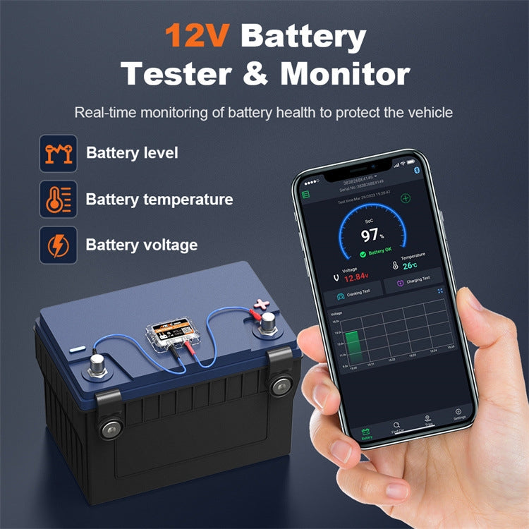 ANCEL BM200 12V Bluetooth 4.2 Car Battery Analysis and Detection Tool Battery Tester