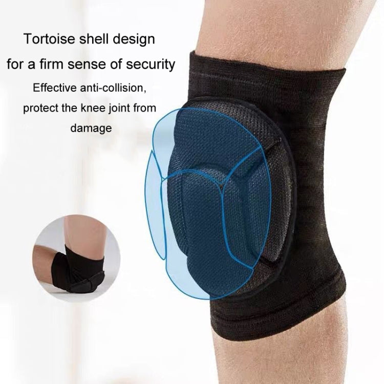 Turtle Shell Sponge Knee Pads Knitted Elbow Pads Thickened Anti-fall Yoga Roller Skating Cycling Protector Reluova