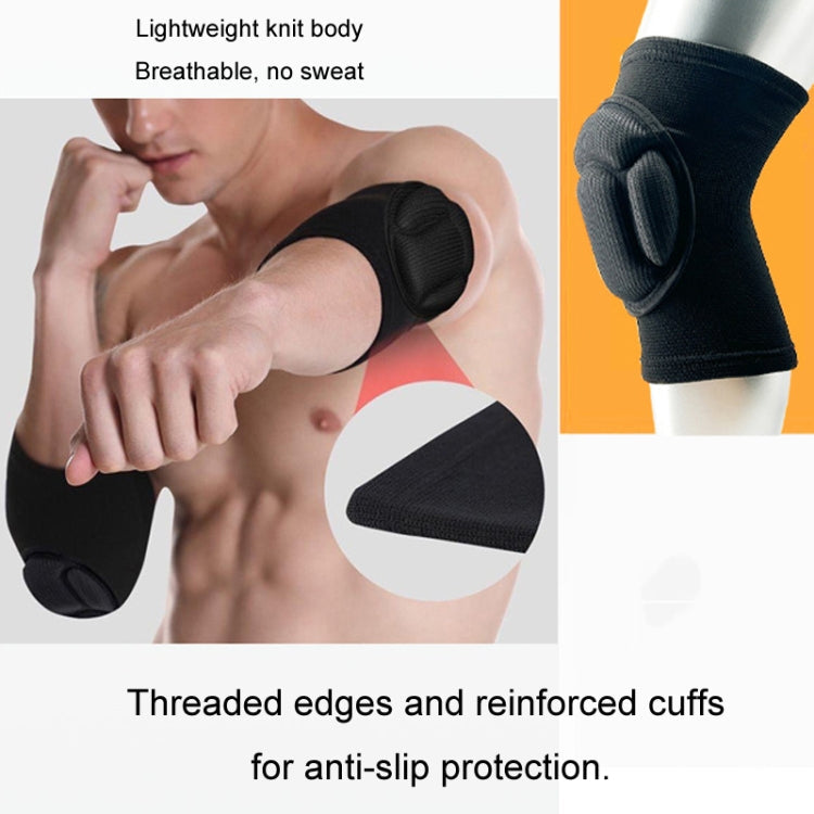 Turtle Shell Sponge Knee Pads Knitted Elbow Pads Thickened Anti-fall Yoga Roller Skating Cycling Protector