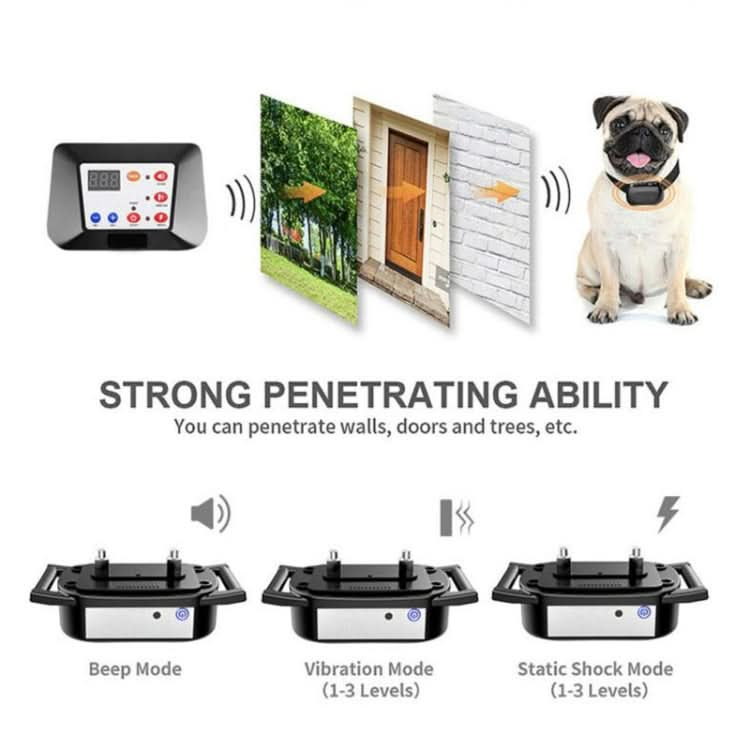 Pet Electronic Fence Wireless Dog Trainer Smart Electric Shock Dog Collar - Reluova