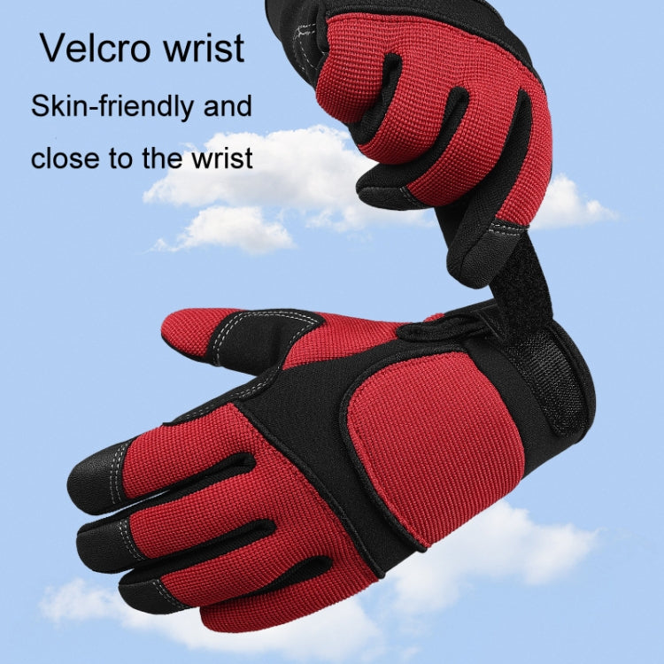 1pair Children Full Finger Breathable Anti-Fall Riding Gloves Outdoor Bicycle Protective Gloves