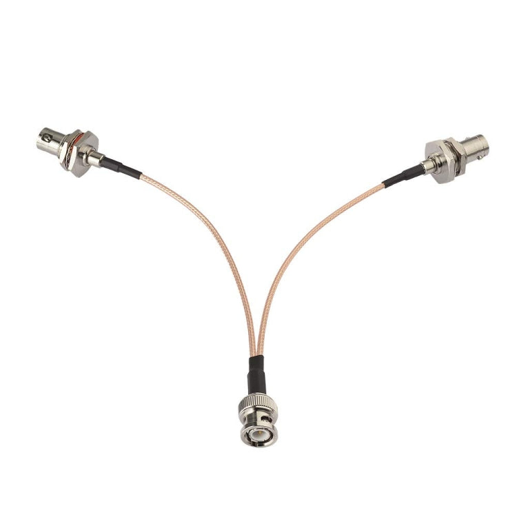 BNC Male To Dual BNC Female RG316 Wire Coaxial Connector