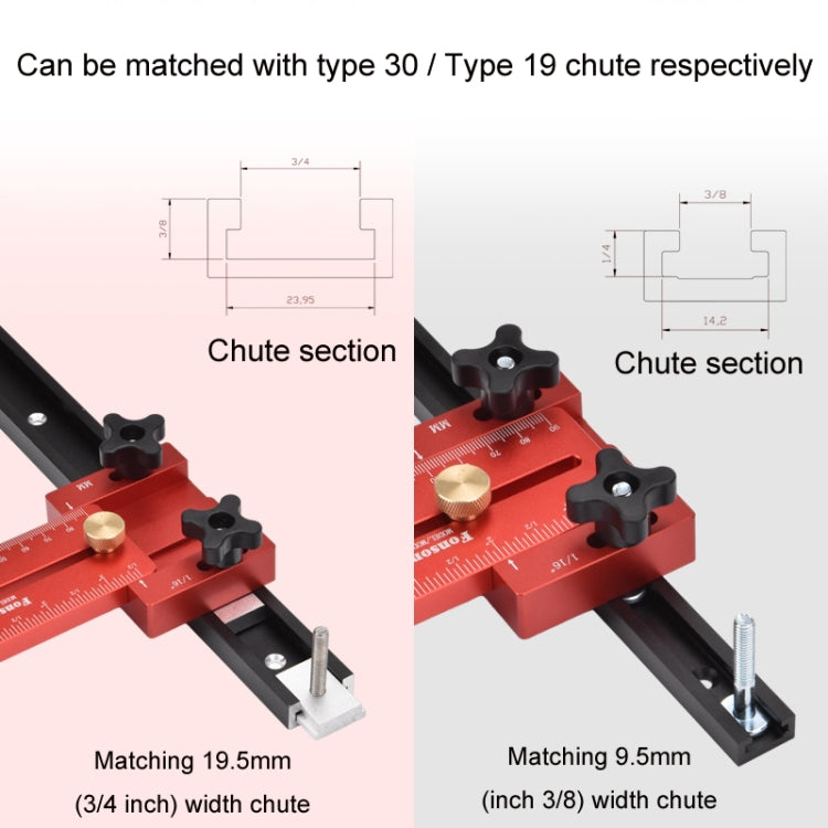 Fonson Woodworking Roller Table Saw Thin Cutting Board Guide Stopper