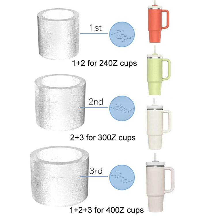 For Stanley Water Cup Silicone Ice Mould Ice Cubes Easy Release