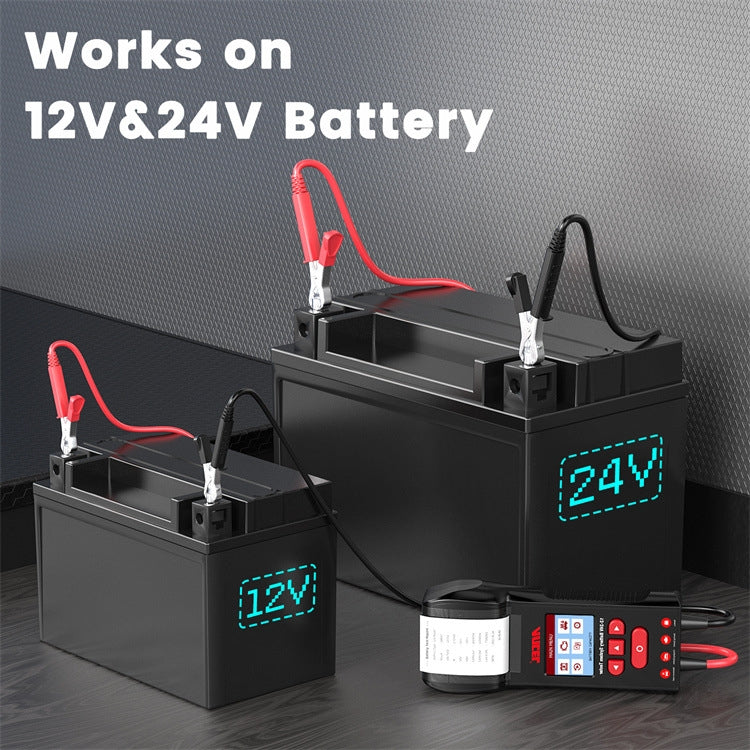 ANCEL 12V/24V Printer-Type Car Battery Tester Battery Power CCA Internal Resistance Life Detector